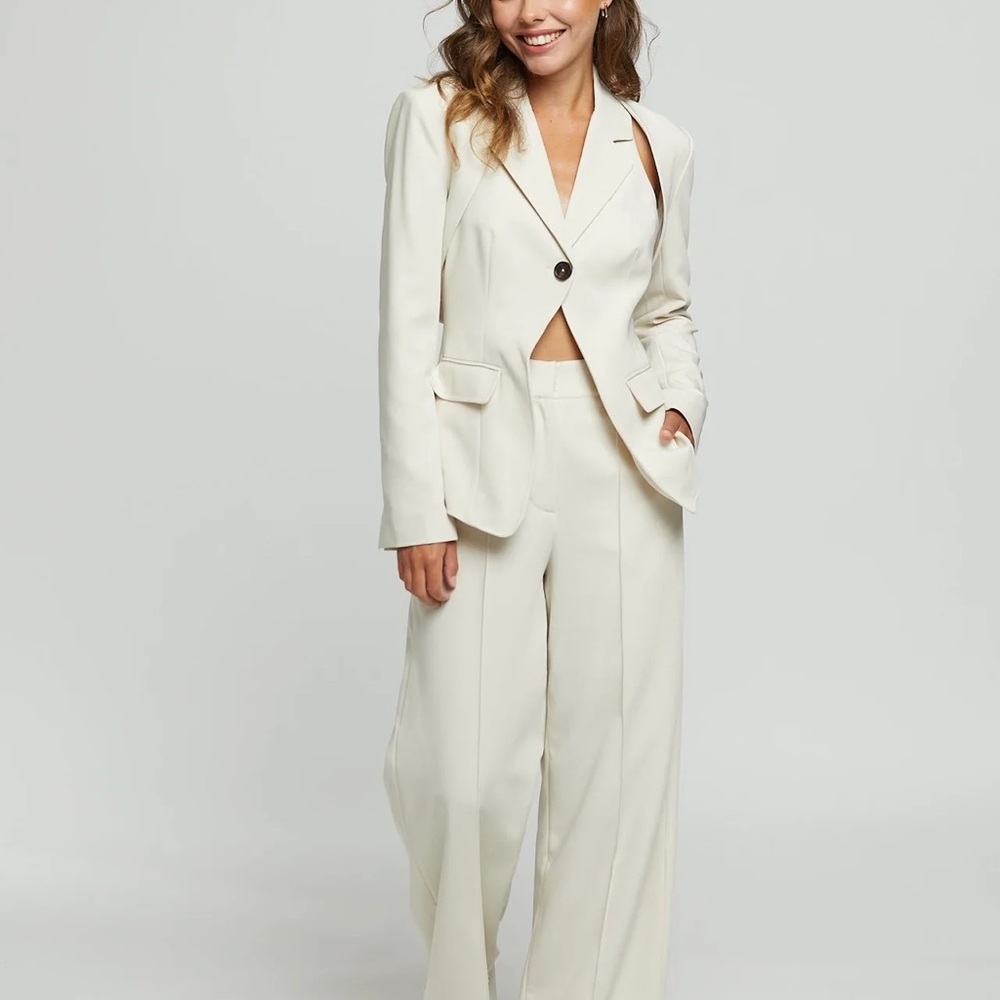 Benaar LA 3 piece suit: Bolero jacket, vest, wide leg pants NEW with tags